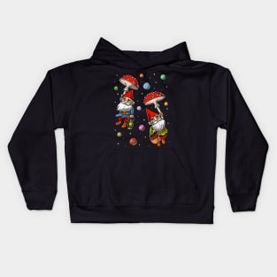 Forest Mushroom Gnomes Kids Hoodie